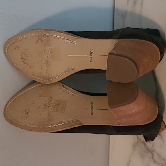 Dolce Vita Jones Dark Gray Suede Leather Chelsea Western Ankle Booties Wmn 9.5 - Picture 13 of 16